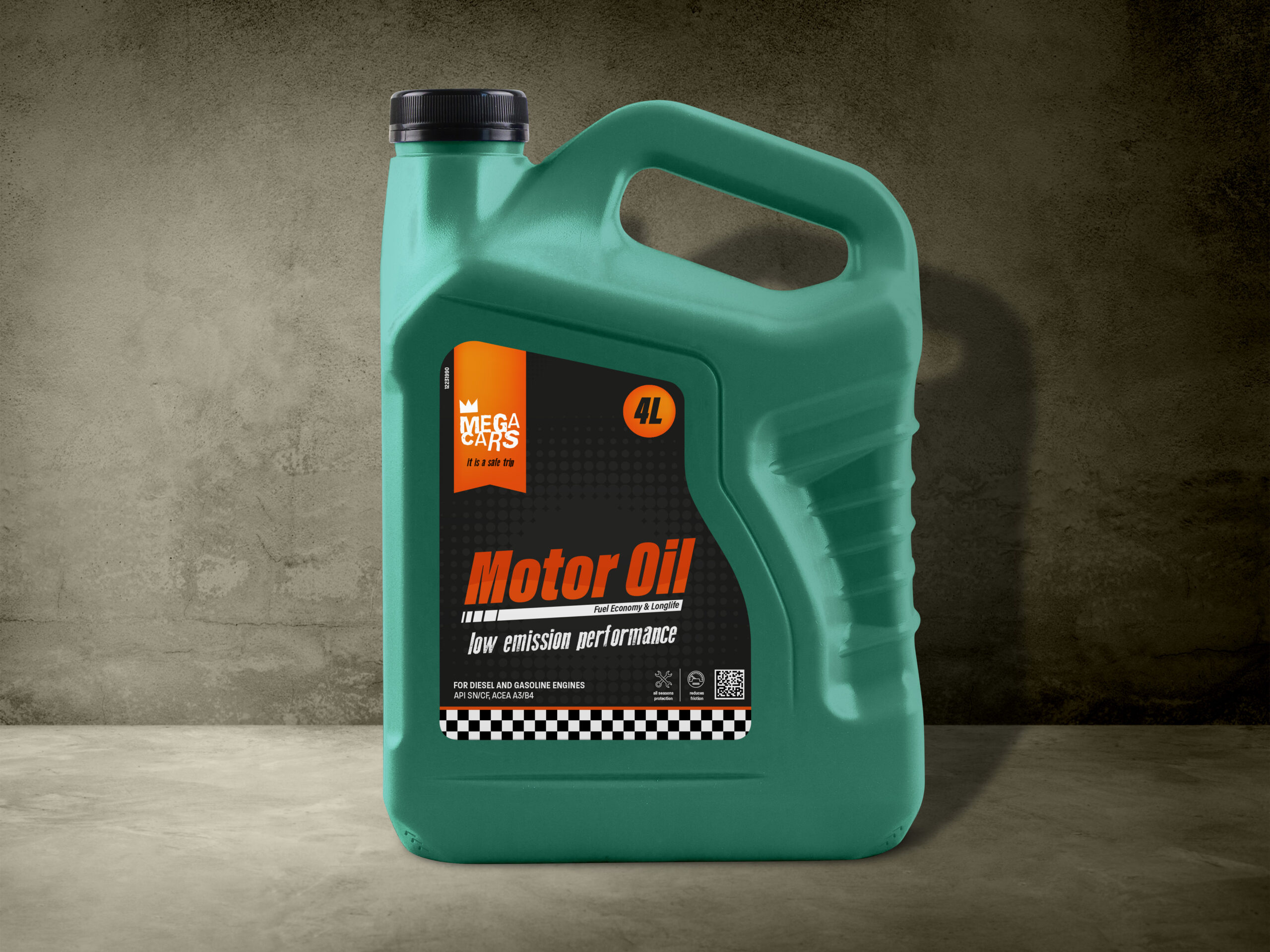 fusto in metallo lucido con un volume di 200 litri. contenitore per  prodotti chimici liquidi - olio, carburante, benzina. modello di mockup di  imballaggio 3d vettoriale fotorealistico con disegno di esempio. 5092850